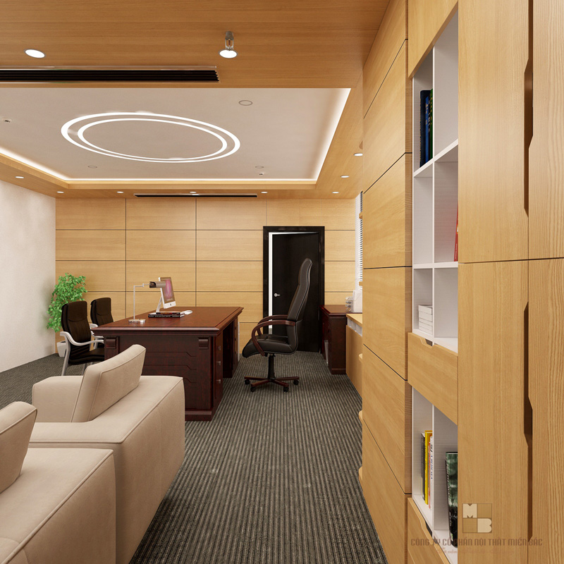Thiết kế văn phòng cao cấp - Phòng tổng giám đốc đẳng cấp - H4